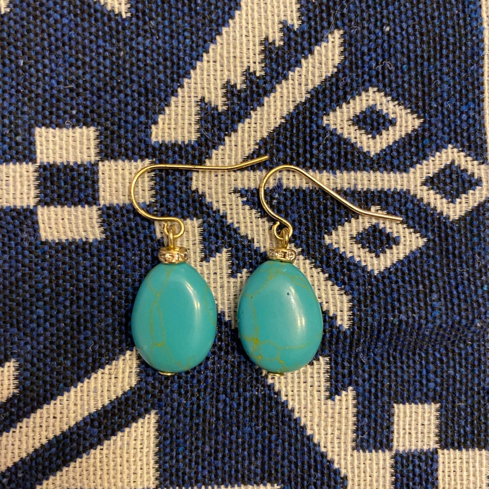 Turquoise dangle earrings